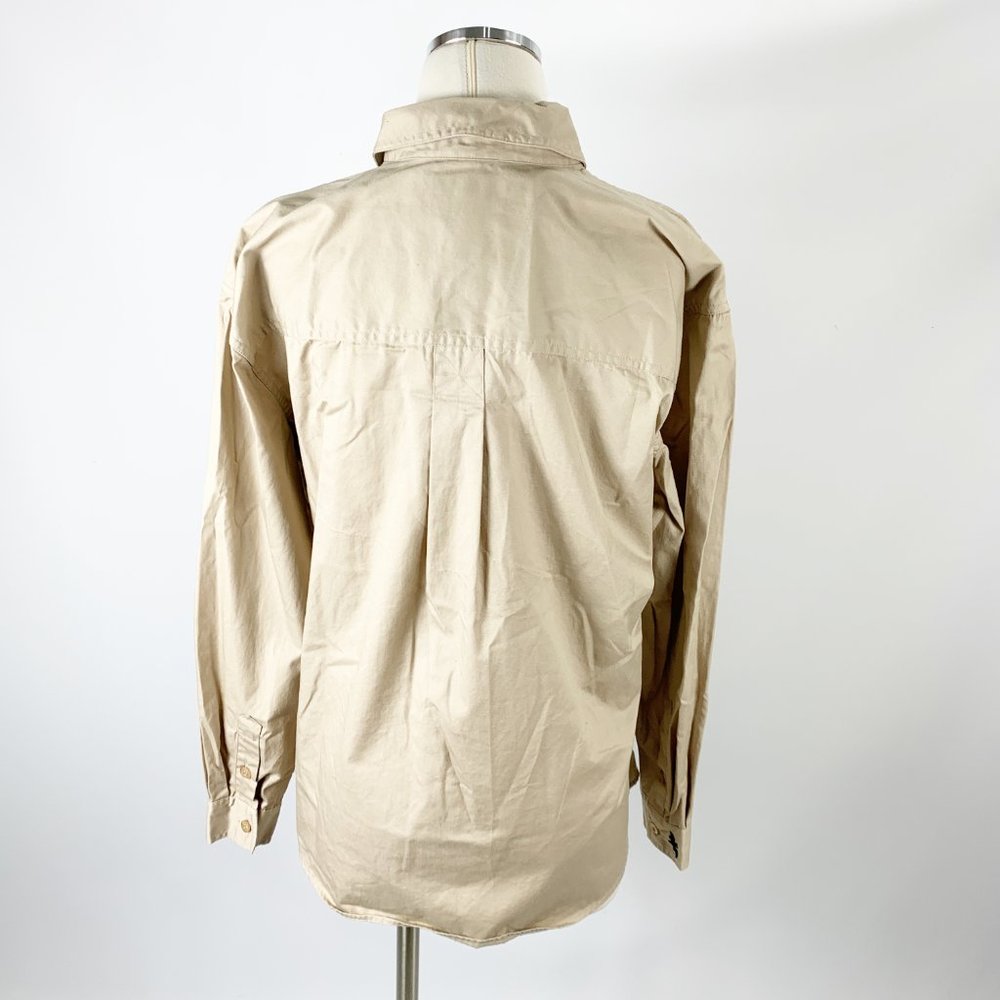 Mountain Lake Medium Halloween Blouse Button Front - Picture 4 of 6